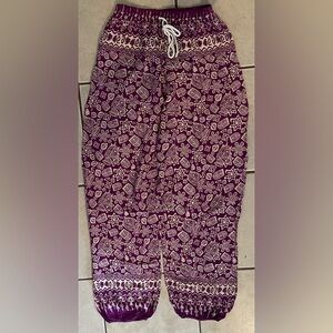 Purple Floral pants